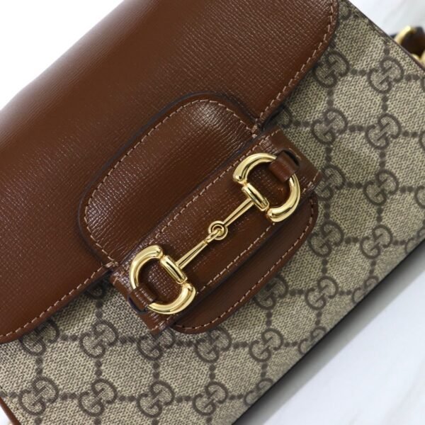 HORSEBIT 703848 老花棕色 (4) GUCCI HORSEBIT 1955 MINI TOP HANDLE BAG