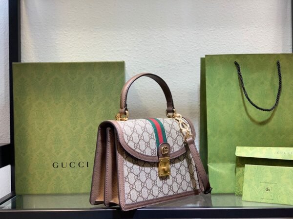 OPHIDIA SMALL TOP HANDLE BAG 651055