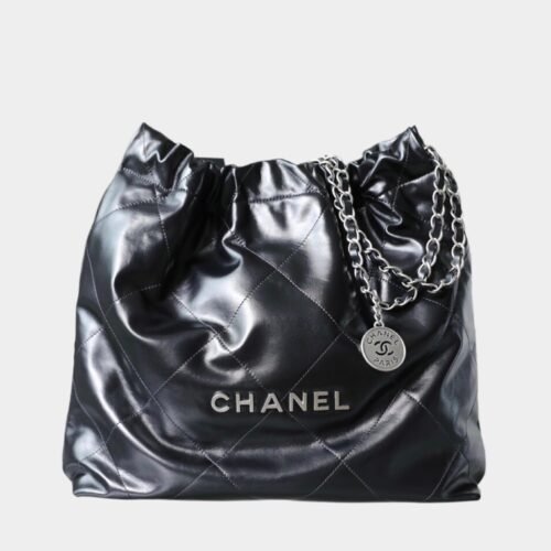 CHANEL 22 SMALL HANDBAG Silver buckle