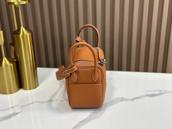 Lindy19金棕 银 (4) Hermès Lindy mini bag