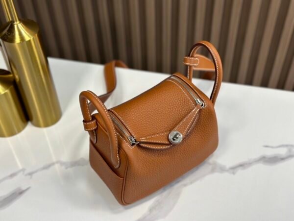 Lindy19金棕 银 (5) Hermès Lindy mini bag