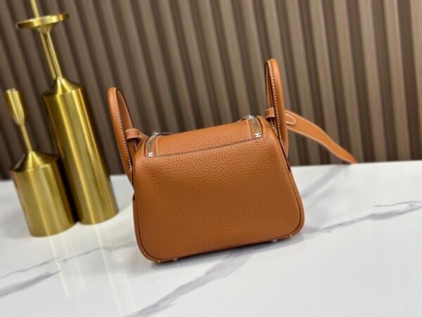 Lindy19金棕 银 (6) Hermès Lindy mini bag