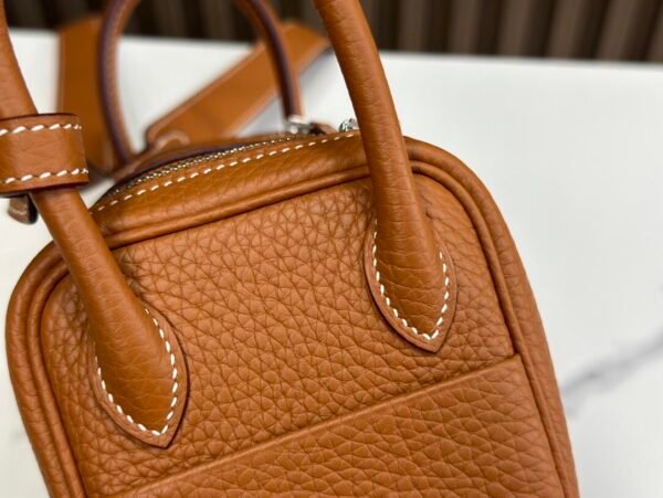 Lindy19金棕 银 (7) Hermès Lindy mini bag