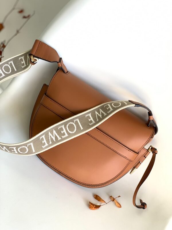 LOEWE Mini Gate Dual bag in soft calfskin and jacquard