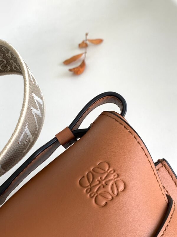 LOEWE Mini Gate Dual bag in soft calfskin and jacquard
