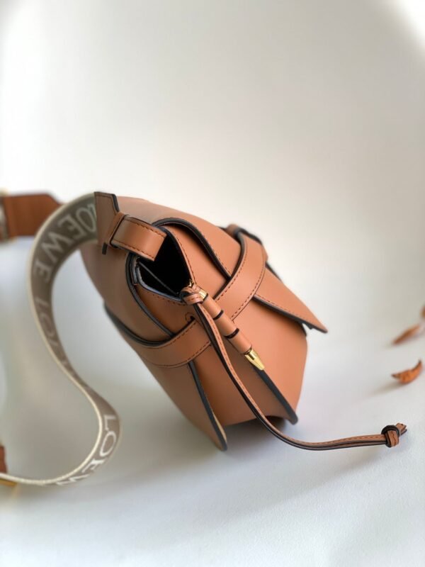 LOEWE Mini Gate Dual bag in soft calfskin and jacquard