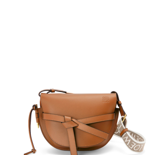 LOEWE Small Gate Dual bag in soft calfskin and jacquard