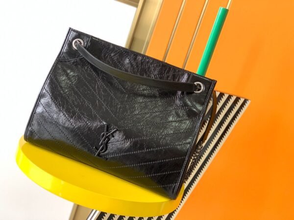 YSL NIKI 黑色577999 (1) YSL NIKI SHOPPING IN VINTAGE LEATHER