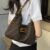 fendi 牛角包金扣 (1) FENDI Zucca canvas Mamma Croissant shoulder bag