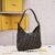 fendi 牛角包金扣 (6) FENDI Zucca canvas Mamma Croissant shoulder bag