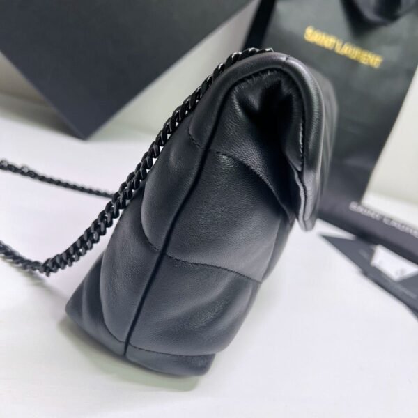 ysl 云朵包 小号 黑色 (2) YSL PUFFER TOY Quilted MINI Nappa Bag