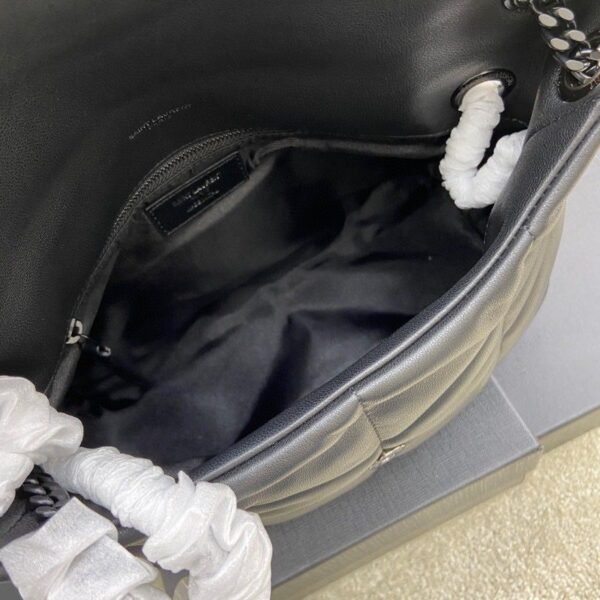 ysl 云朵包 黑色 (2) YSL PUFFER Quilted SMALL Nappa Bag