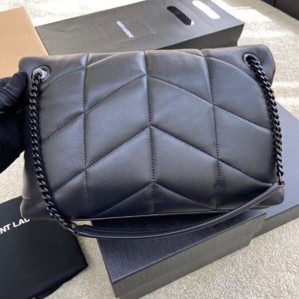 ysl 云朵包 黑色 (5) YSL PUFFER Quilted SMALL Nappa Bag