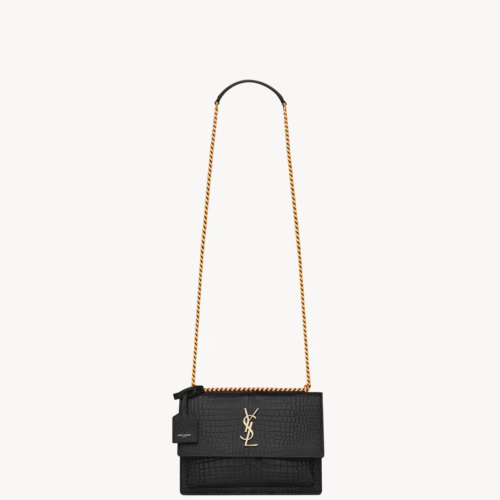 YSL SUNSET chain accordion bag