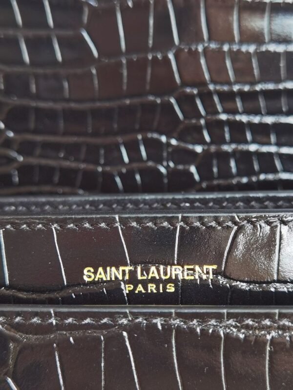ysl 鳄鱼纹金扣 风琴包 (2) YSL SUNSET chain accordion bag