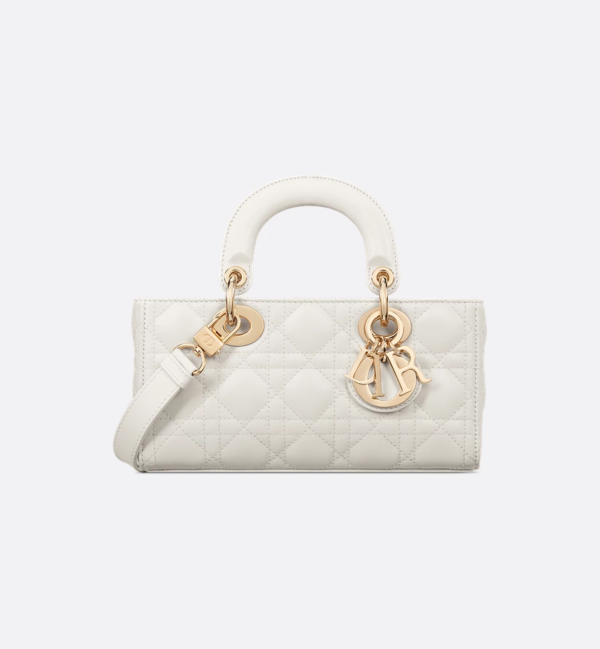Dior Small Lady D-Joy Bag White