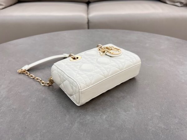 Dior Lady D-Joy Micro Bag White