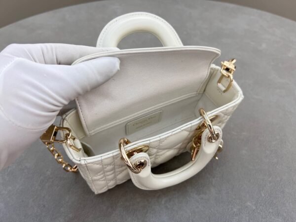 Dior Lady D-Joy Micro Bag White