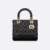 羊皮戴妃包5格黑色 (1) Medium Lady Dior Bag Cannage Lambskin