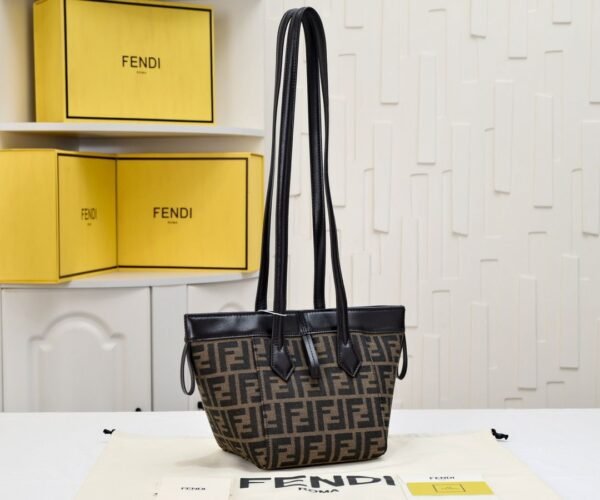 芬迪魔术包 老花 小号 (2) FENDI Origami Handbags
