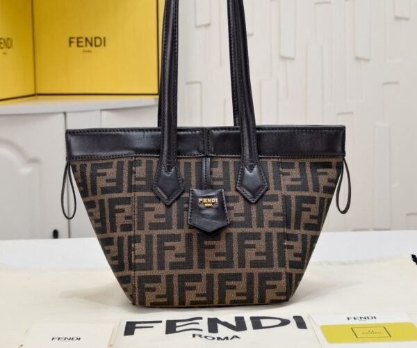 芬迪魔术包 老花 小号 (5) FENDI Origami Handbags