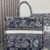 迪奥 book tote 新蓝色老虎大号 (6) Large Dior Tote Bag Jouy print embroidery