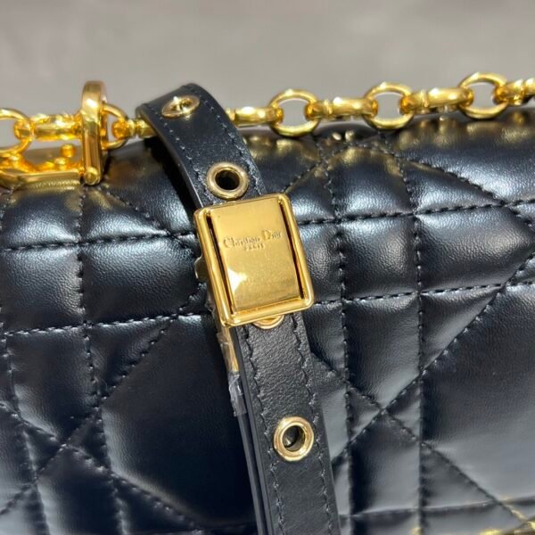 Dior Medium Caro Bag Smooth cowhide Gold buckle