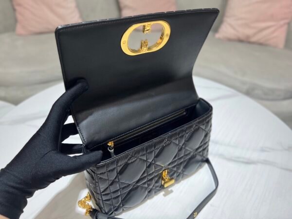 Dior Medium Caro Bag Smooth cowhide Gold buckle
