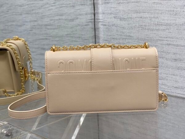 迪奥Montaigne 小号 杏色牛皮 (3) DIOR 30 Montaigne East-West Bag with Chain Apricot color