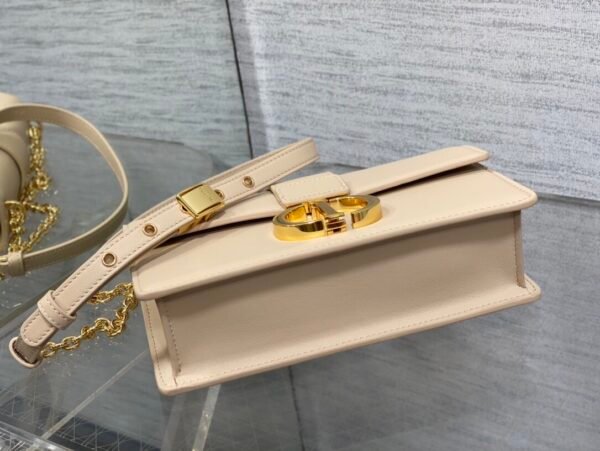 迪奥Montaigne 小号 杏色牛皮 (5) DIOR 30 Montaigne East-West Bag with Chain Apricot color