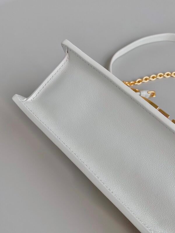 迪奥Montaigne 小号 白色牛皮 (5) DIOR 30 Montaigne East-West Bag with Chain white