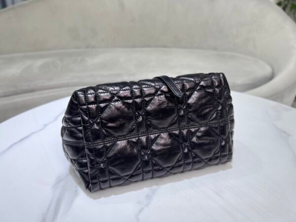 Dior Small Toujours Bag Macrocannage Calfskin Gun Color