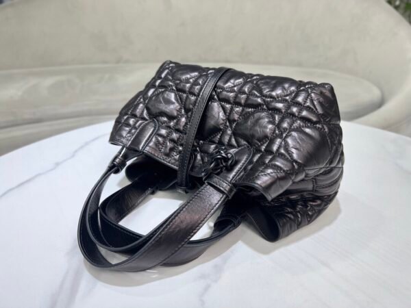 Dior Small Toujours Bag Macrocannage Calfskin Gun Color