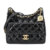 香奈儿 hobo 中号黑色 (1) CHANEL Hobo Bag Calfskin shoulder/crossbody Medium hobo bag