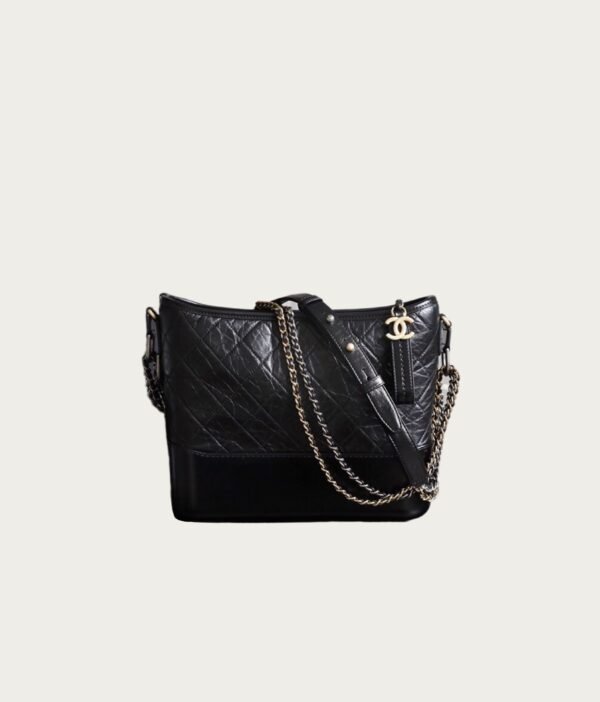 香奈儿 流浪包 中号黑色 CHANEL Medium Gabrielle Hobo Bag