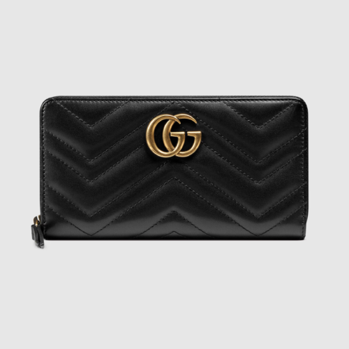 443123 black (1) GG Marmont zip around wallet 443123