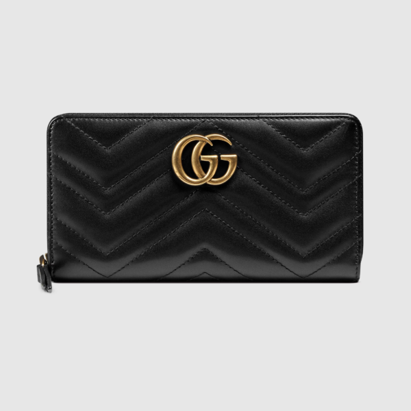443123 black (1) GG Marmont zip around wallet 443123