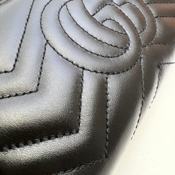 443123 black (7) GG Marmont zip around wallet 443123