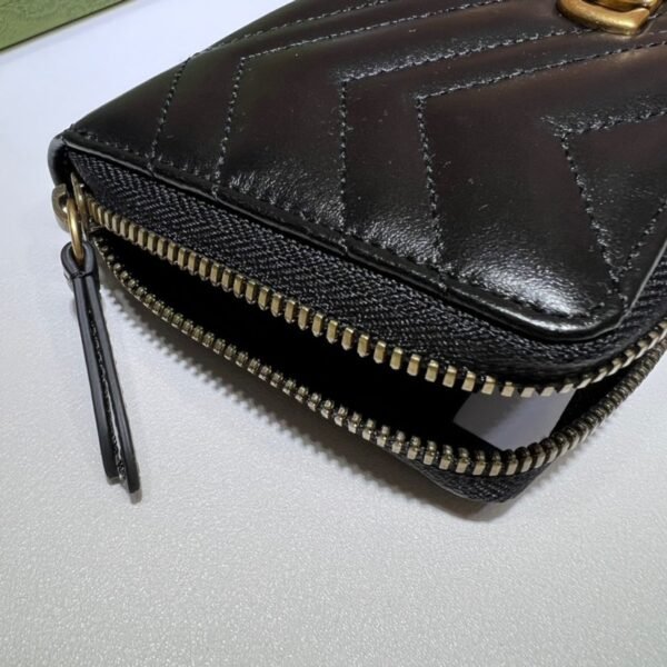 443123 black (8) GG Marmont zip around wallet 443123