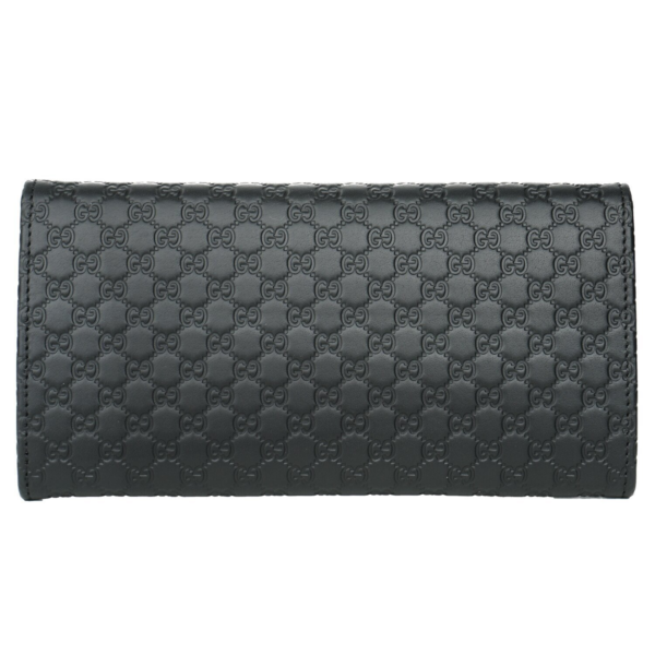 449396 (6) Gucci Micro Shima Bifold Wallet 449396 Black
