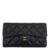 80758 (1) Chanel wallet in black caviar leather with gold hardware
