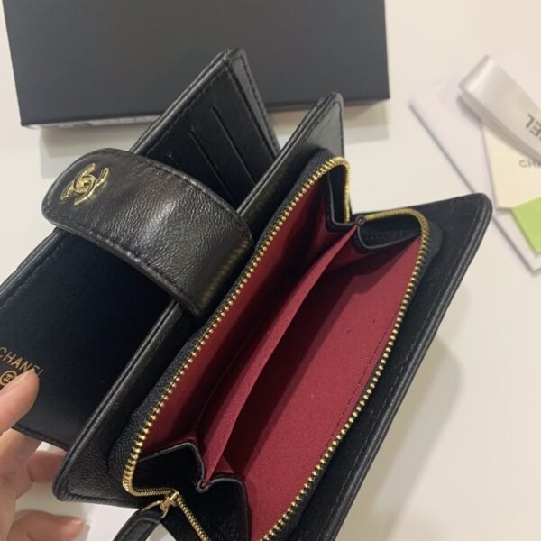 Chanel Camellia Lambskin Wallet