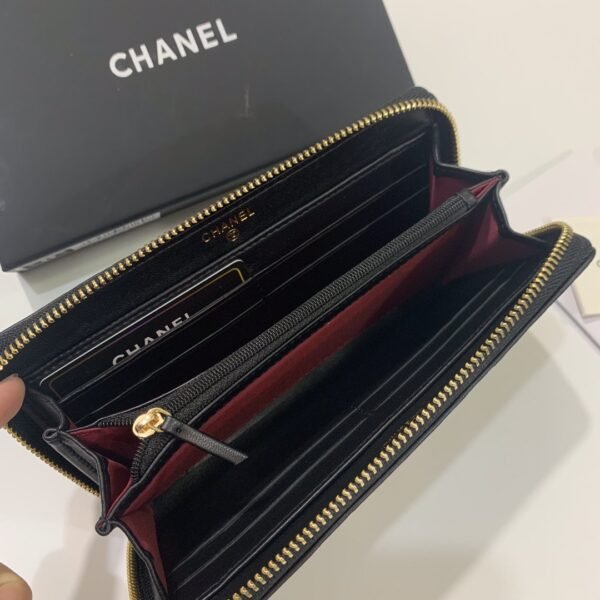Chanel Camellia Lambskin Wallet