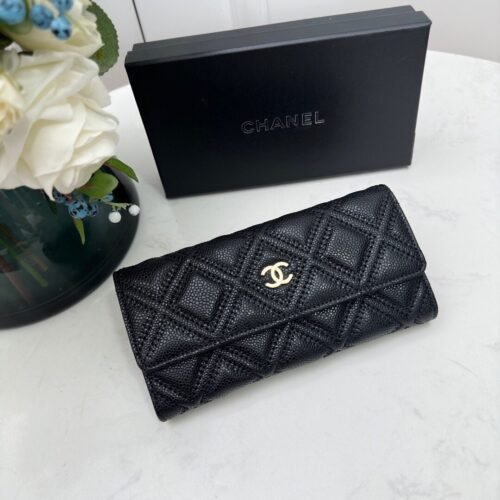 New Chanel long trifold wallet