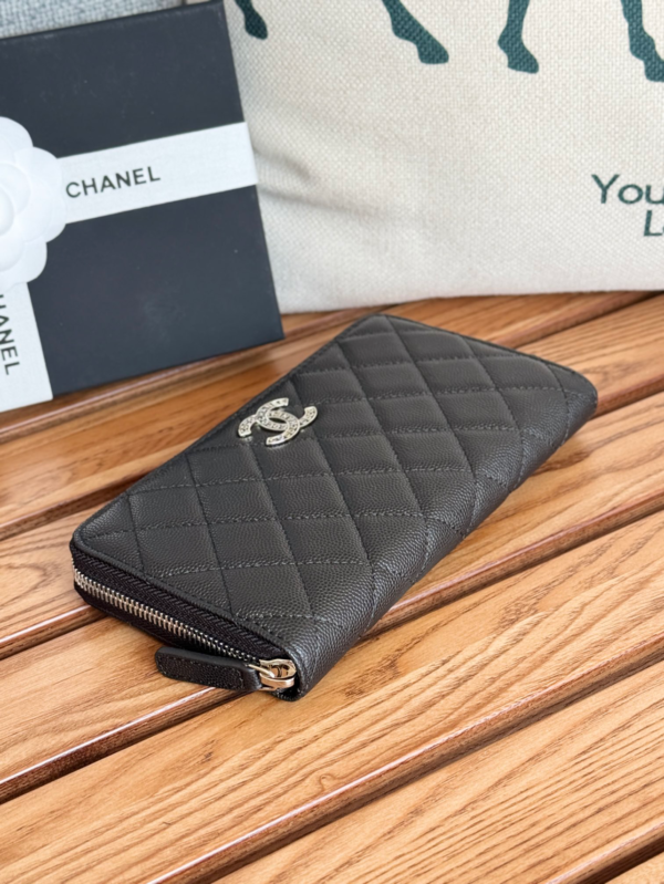 chanel 3803 (3) Chanel Zip Around Wallet