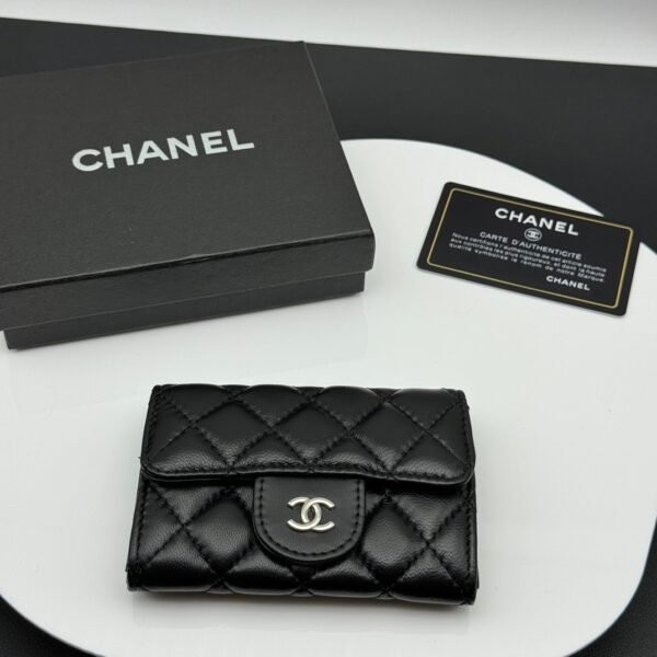 chanel 羊 卡 (2) Chanel Classic Card Holder/Wallet Lambskin Black