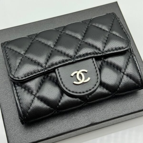 chanel 羊 卡 (4) Chanel Classic Card Holder/Wallet Lambskin Black