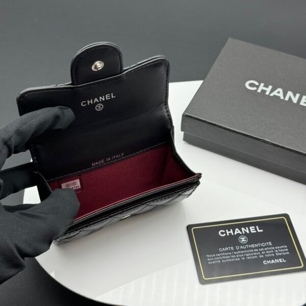 chanel 羊 卡 (5) Chanel Classic Card Holder/Wallet Lambskin Black