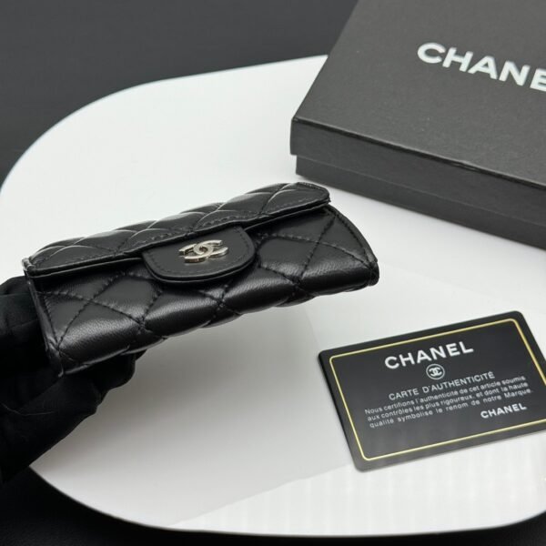 chanel 羊 卡 (7) Chanel Classic Card Holder/Wallet Lambskin Black