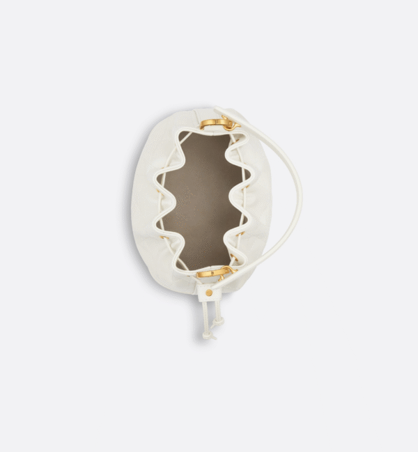 Small Dior Jolie Bucket Bag White